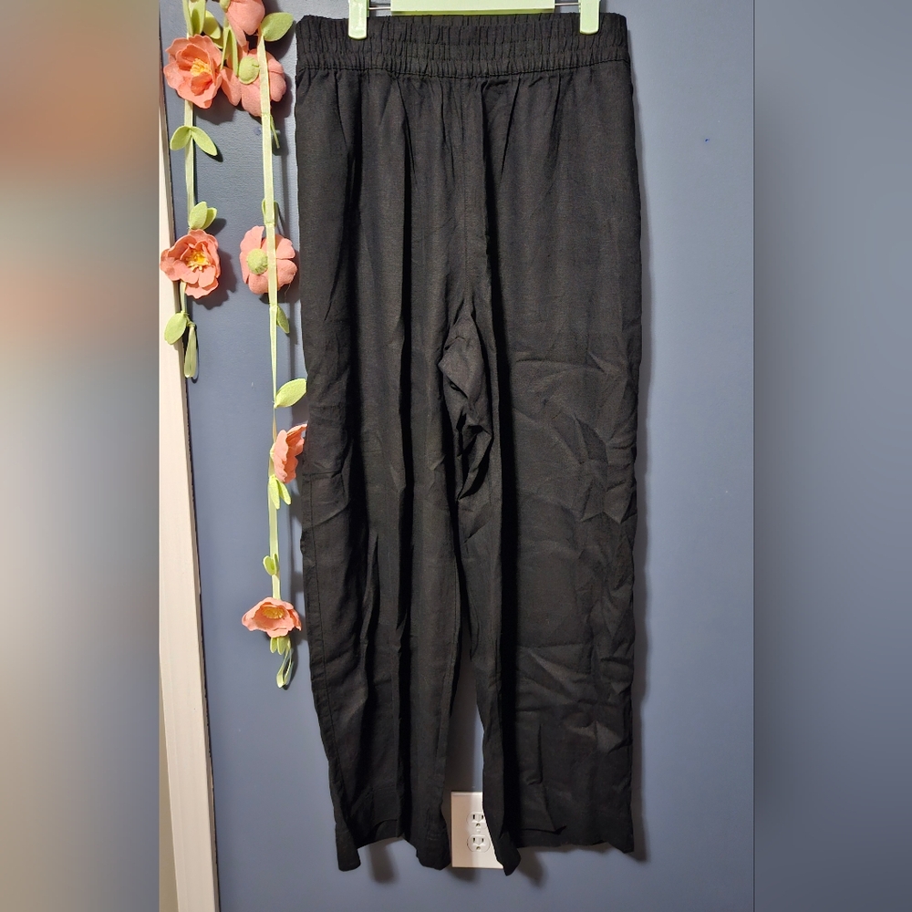 Old Navy Linen Blend High Rise Wide Leg Pull On Pants Plus Size XXL - Picture 1 of 12